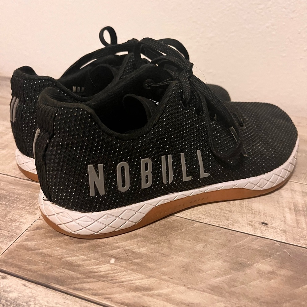 NOBULL Black and White Athletic Shoes with Breathable Mesh